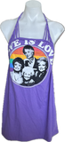 Golden Girls love is love cut up lace up backless Micro Mini tshirt dress