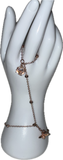 Queen Bee 🐝 adjustable rose gold bedazzled Fingerbang hand chain