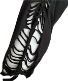 Pennywise you’ll float too IT clown Halloween costume cut up slit weave sideless Micro Mini tshirt tank dress