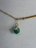 Amber waves w pink heart faceted diamonte bellychain multiwear necklace wrap bracelet