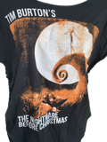Nightmare before Christmas Inspired holiday slitweave graphic t shirt extra large