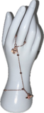 Queen Bee 🐝 adjustable rose gold bedazzled Fingerbang hand chain