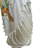 Looney Tunes bboys shredded backless oversized graphic t shirt
