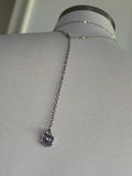 Silver heart charm bellychain multiwear necklace