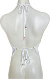 Beaded Wish Tour 92 shredded handkerchief style retro halter top