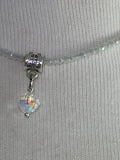 White crystal vintage Swarovski bellychain multiwear necklace wrap bracelet
