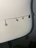 Mermaid adjustable charm bellychain multiwear necklace