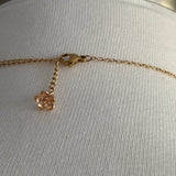 Stainless Steel gold toned heart coin Pearl hibiscus flower Necklace