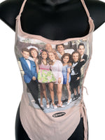 As If 90s nostalgia Slit Weave retro handkerchief style backless tank top reworked t shirt EZ DUZIT 