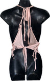 As If 90s nostalgia Slit Weave retro handkerchief style backless tank top reworked t shirt EZ DUZIT 