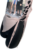 As If 90s nostalgia Slit Weave retro handkerchief style backless tank top reworked t shirt EZ DUZIT 