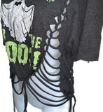 Be Kind slitweave crop top reworked t shirt EZ DUZIT 