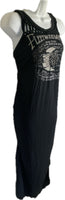Brand New Braided Slit Weave Backless Sisters of the Moon Black Maxi edgy boho dress Reworked dress EZ DUZIT 
