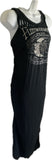 Brand New Braided Slit Weave Backless Sisters of the Moon Black Maxi edgy boho dress Reworked dress EZ DUZIT 