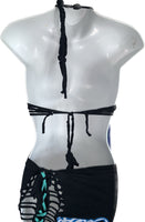 (Copy) Ride or die freak on a leash slit weave 2pc set crop top and fringe micro mini skirt shreddie reworked t shirt EZ DUZIT 