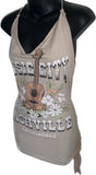 Country music city Nashville festival fashion backless tank top tunic micro mini dress reworked t shirt EZ DUZIT 