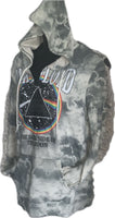 Dark side of the moon slit weave backless slitweave hoodie Reworked sweatshirt EZ DUZIT 