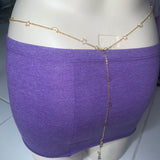 Evil Eye Crescent moon and dazzling stars adjustable gold bodychain Body Jewelry EZ DUZIT 