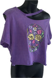 Good Vibrations multiwear Halter reworked t shirt EZ DUZIT 