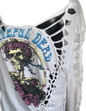Grateful AF long sleeve Shreddie reworked t shirt EZ DUZIT 