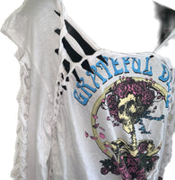 Grateful AF long sleeve Shreddie reworked t shirt EZ DUZIT 