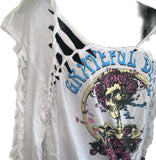 Grateful AF long sleeve Shreddie reworked t shirt EZ DUZIT 