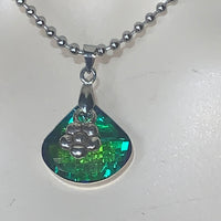 Green flower ballchain Choker Necklaces EZ DUZIT 