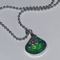 Green flower ballchain Choker Necklaces EZ DUZIT 
