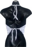 Groovy retro Mushie festival fashion reworked handkerchief style halter top reworked t shirt EZ DUZIT 