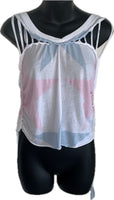 I’m a mf’n star boy backless slit weave crop top Upcycled EZ DUZIT 