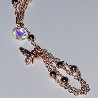 Queen Bee 🐝 adjustable rose gold hand chain Body Jewelry EZ DUZIT 