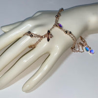 Queen Bee 🐝 adjustable rose gold hand chain Body Jewelry EZ DUZIT 