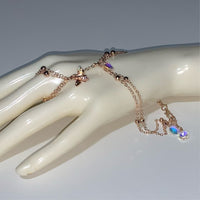 Queen Bee 🐝 adjustable rose gold hand chain Body Jewelry EZ DUZIT 