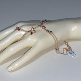 Queen Bee 🐝 adjustable rose gold hand chain Body Jewelry EZ DUZIT 