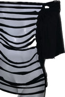 Skeleton drip slitweave backless graphic t reworked t shirt EZ DUZIT 