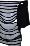 Skeleton drip slitweave backless graphic t reworked t shirt EZ DUZIT 