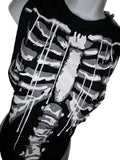 Skeleton drip slitweave backless graphic tank top reworked t shirt EZ DUZIT 