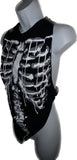 Skeleton drip slitweave backless graphic tank top reworked t shirt EZ DUZIT 