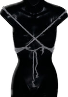 Yin Yang tie dye halter reworked t shirt EZ DUZIT 