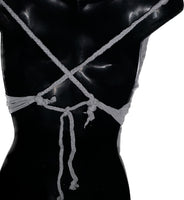 Yin Yang tie dye halter reworked t shirt EZ DUZIT 