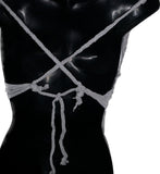 Yin Yang tie dye halter reworked t shirt EZ DUZIT 